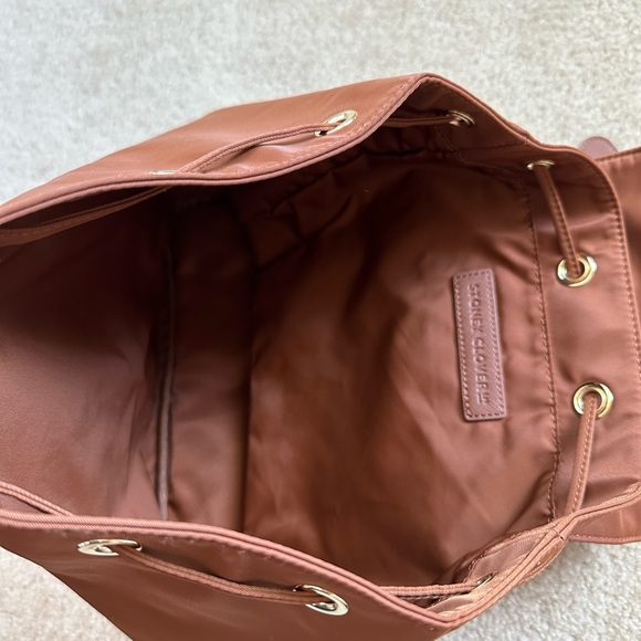 Stoney Clover Lane Nylon Flap Backpack chocolate brown main image 4